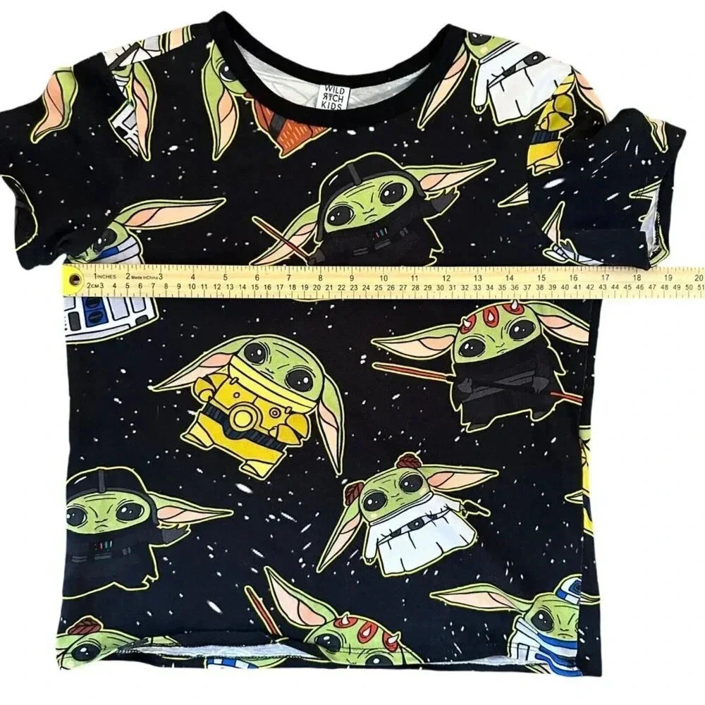 Wild Rich Kids T-Shirt youth size 12 Star Wars Grogu short Sleeve - Picture 3 of 6
